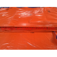 Bright Orange Polythylene PE Tarpaulin with Customrized Printing Logo